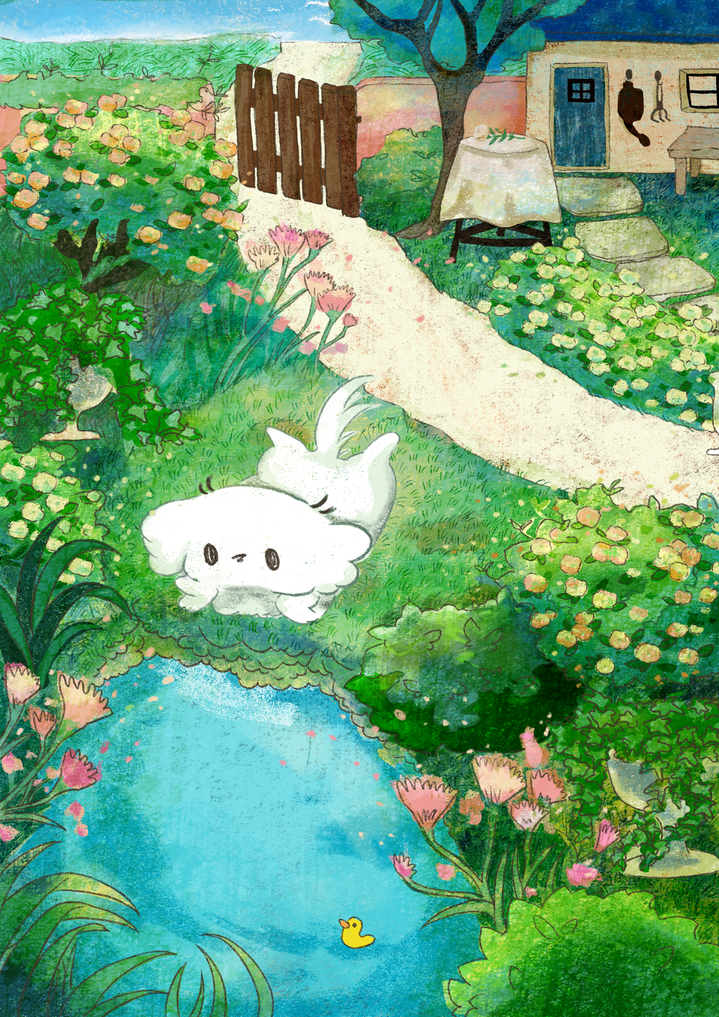 庭での過ごし方